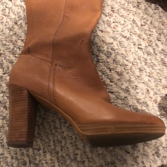 Franco Sarto Tall Tan Boots - Picture 2 of 6